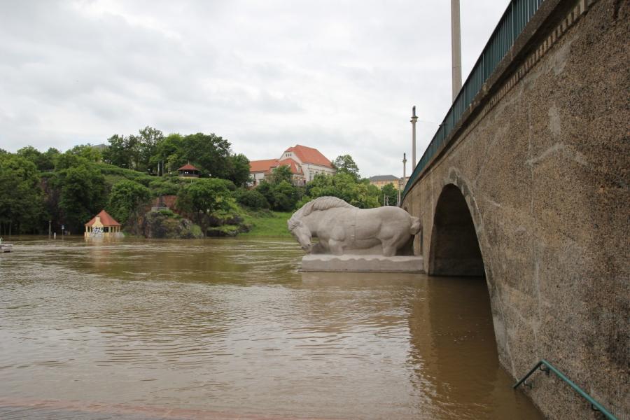 Giebichensteinbrücke Sichtachse Bergschänke