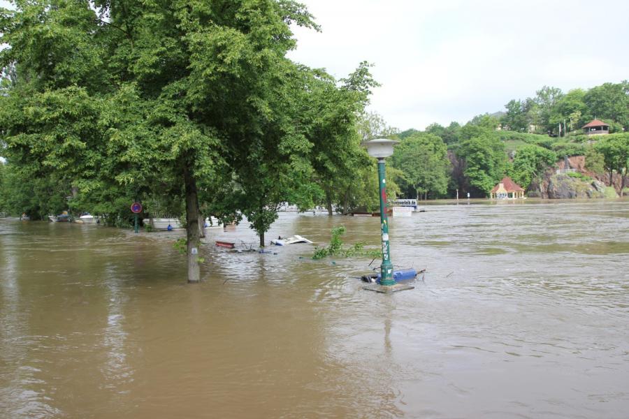 Giebichenstein Sichtachse flussaufwärts